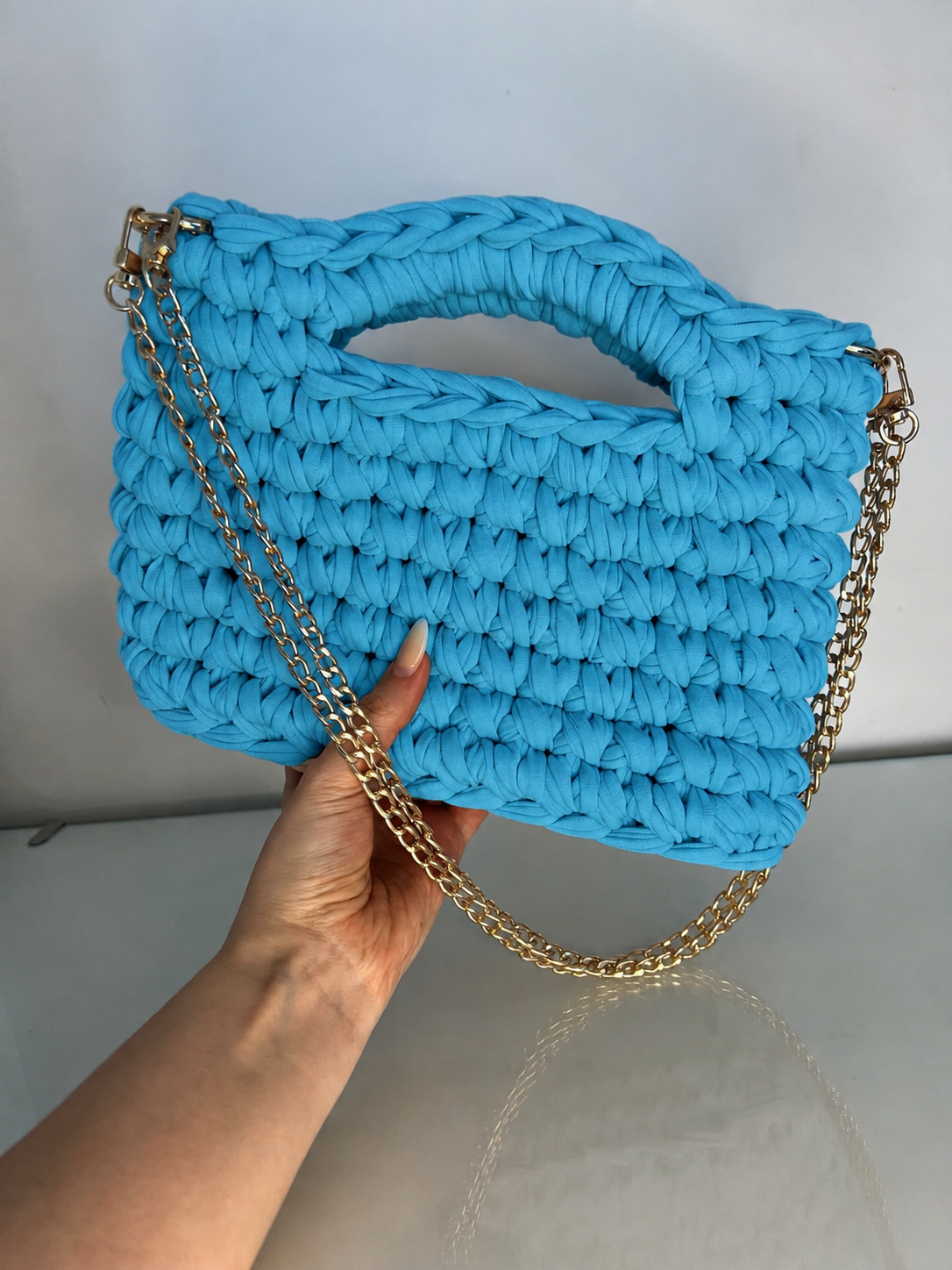 Lunara Handbag Medium - Arctic Blue