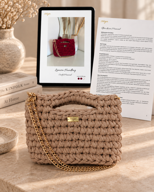 Lunara Handbag – Handarbeits-Manual Deutsch