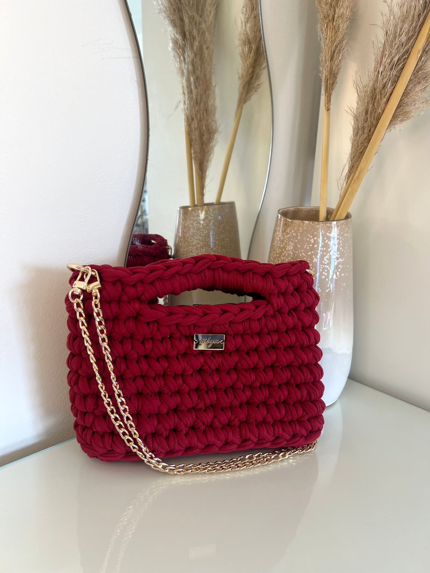 Lunara Handbag - Bordeaux