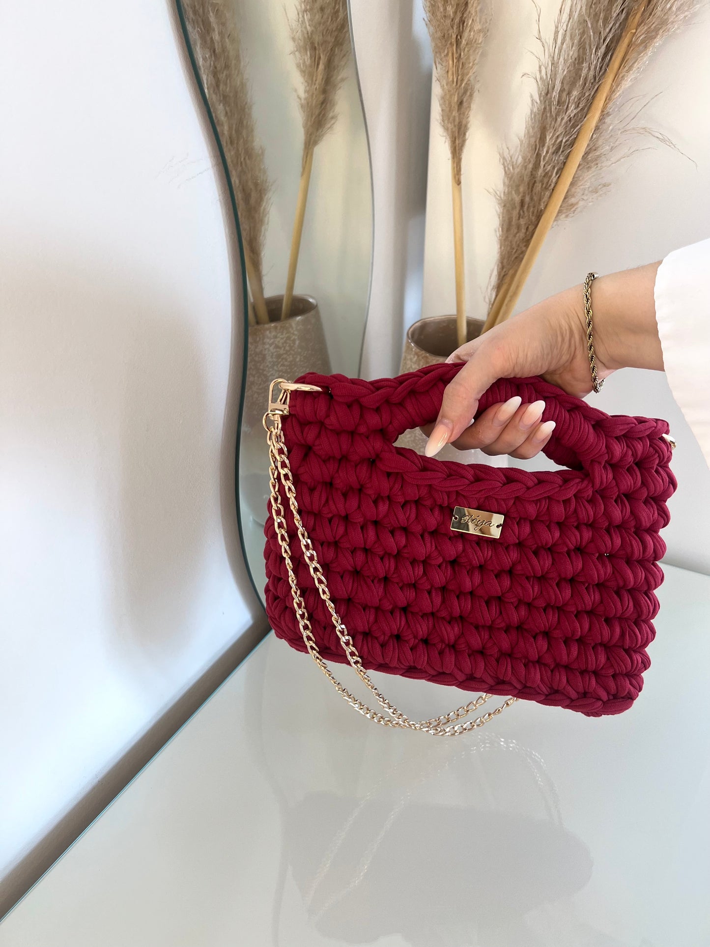 Lunara Handbag - Bordeaux
