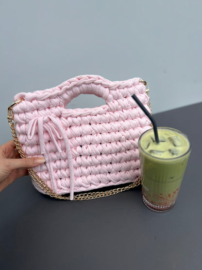 Lunara Handbag Medium - Pastel Rose
