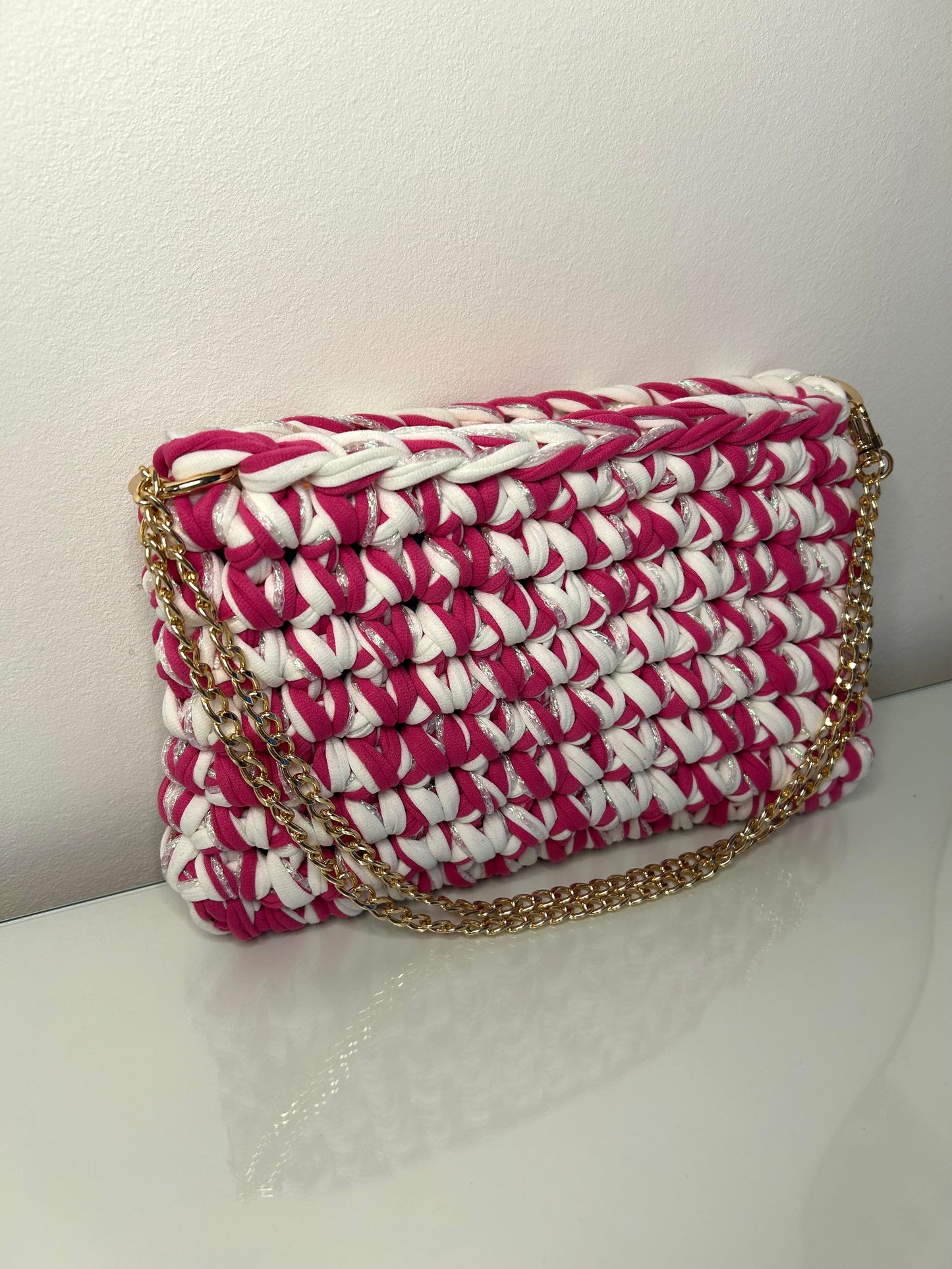 Marea Classic Medium - Pink/White/Sparkle